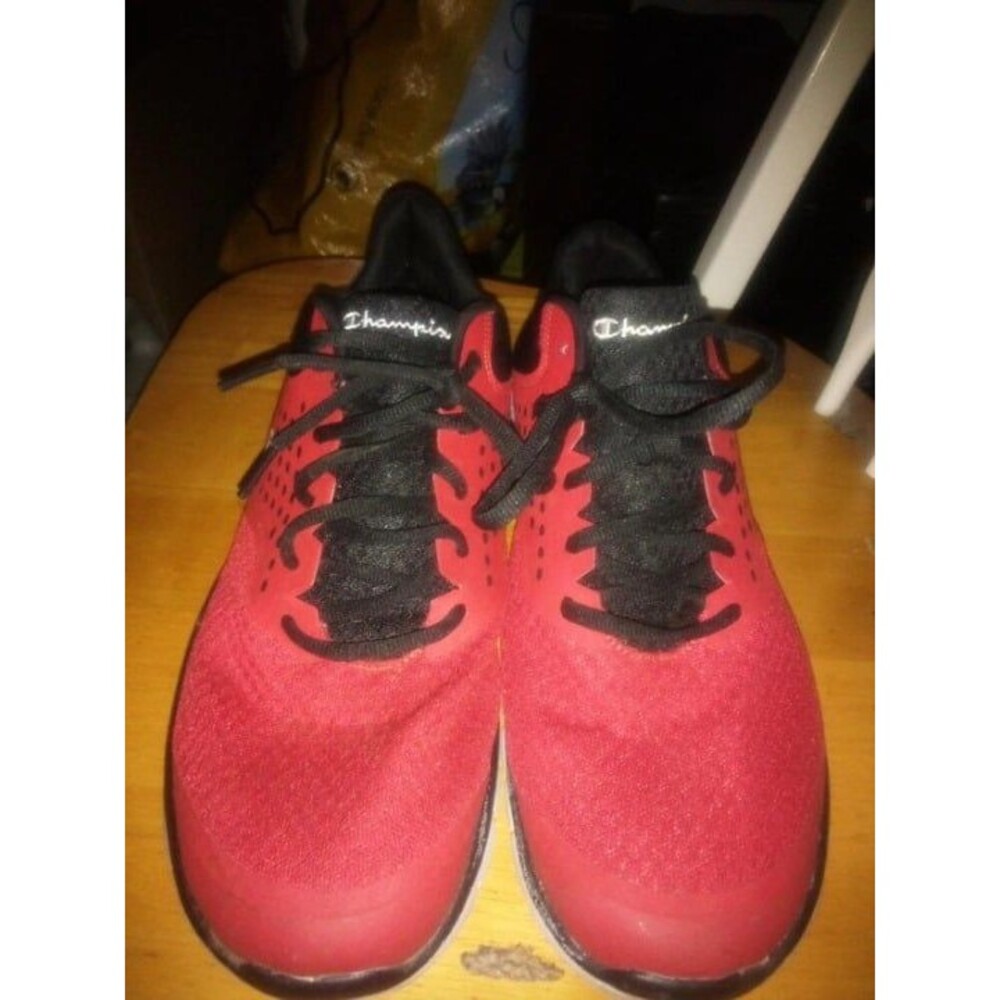 Mens Red Champion Running Walking Sneakers size 11